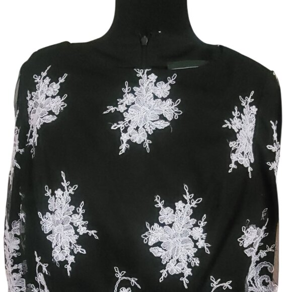 Alex Evenings Lace Embellished Blouse Medium - Picture 1 of 3